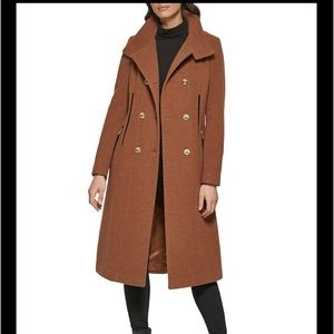 Guess wool blend pea coat. Brand New with tags.